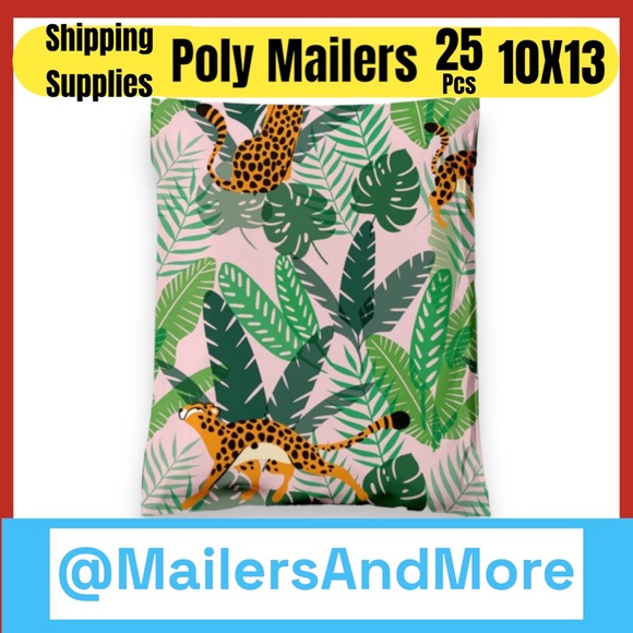 25 10X13 Poly Mailers, Cheetahs, Shipping Envelopes PRICE IS FIRM - Picture 4 of 8